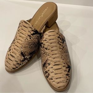 Gibson Latimer Snake Skin Heel Block Sandal Heels Size 8M